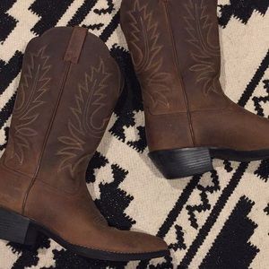 Brown Ariat Cowboy Boots